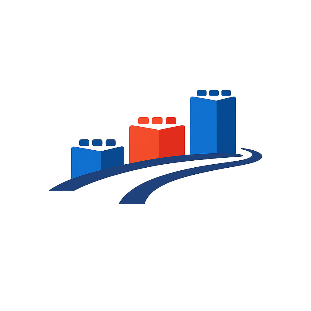 Abstract learning path symbol